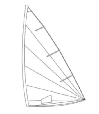 Holt Laser Replacement Radial 3.8oz Sail Folded