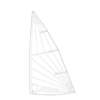 Holt Laser Replacement Standard Full 3.8oz Mk2 Sail Folded