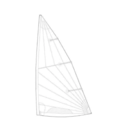 Holt Laser Replacement Standard Full 3.8oz Mk2 Sail Folded