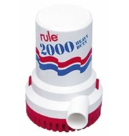 Rule 2000 Bilge Pump 12V 28mm Hose