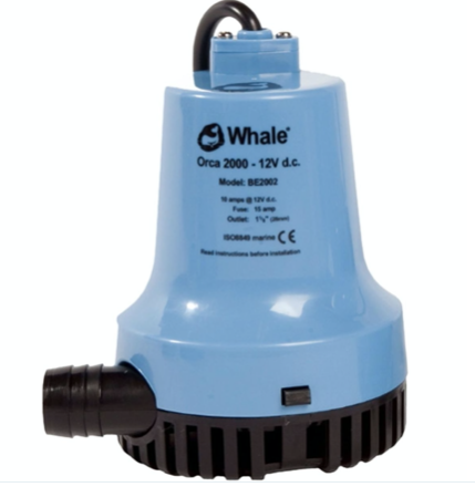 Whale Orca Bilge Pump 2000GPH 12V