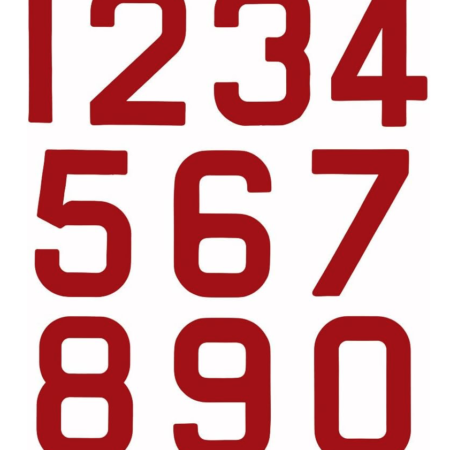 Squall Sailing Dinghy RED Sail Numbers