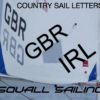 Yacht / Dinghy Plain style self adhesive Sail Letters