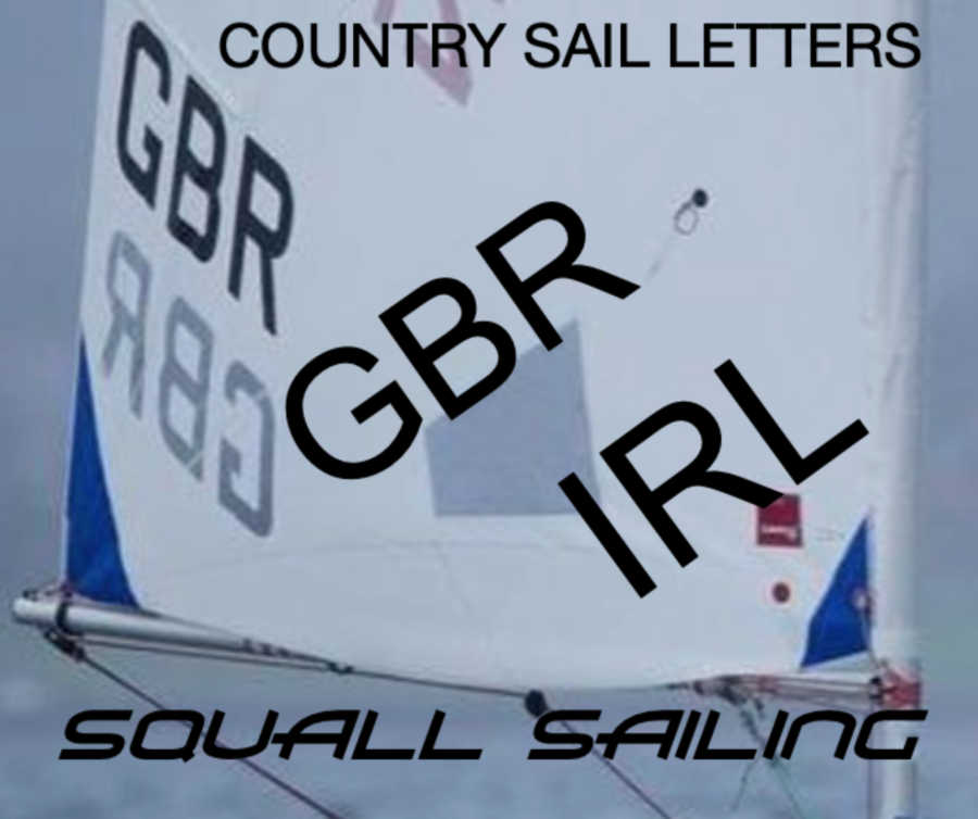 Yacht / Dinghy Plain style self adhesive Sail Letters